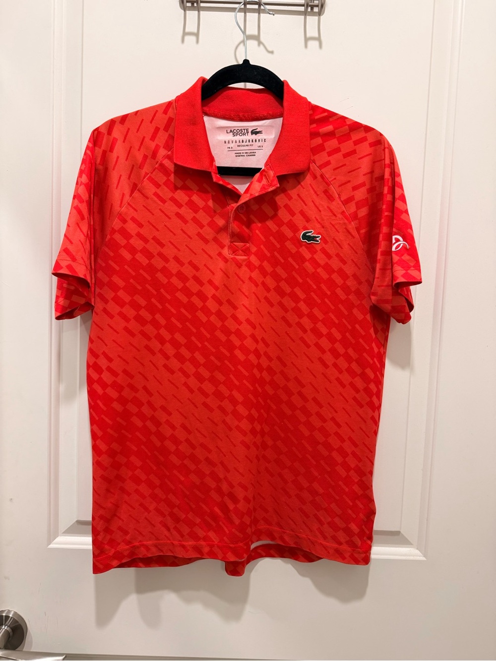 Lacoste Sport Novak
Djokovic Polo US Size S Red
Tennis Ultra Dry